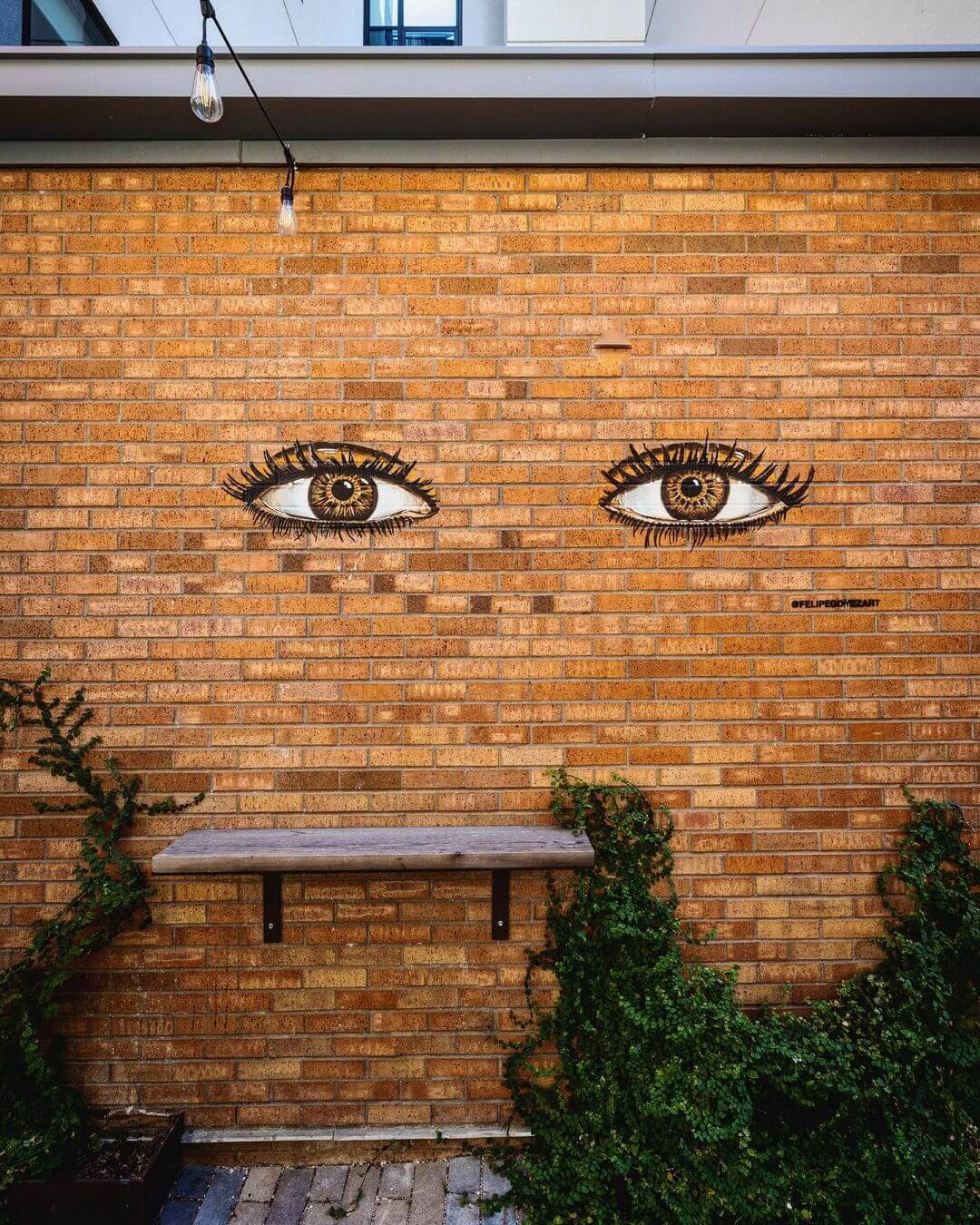 Eye mural at the Cauldron