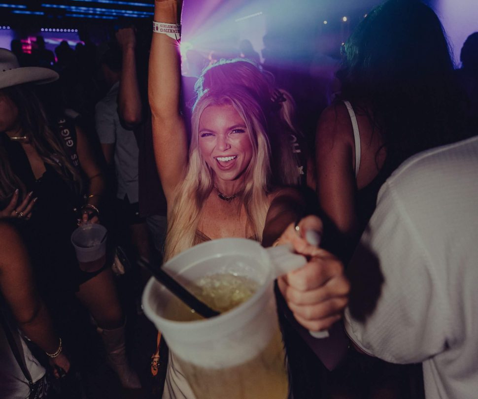 Girl dancing at Good Bull