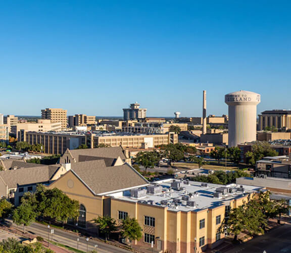 City view of College Station Texas